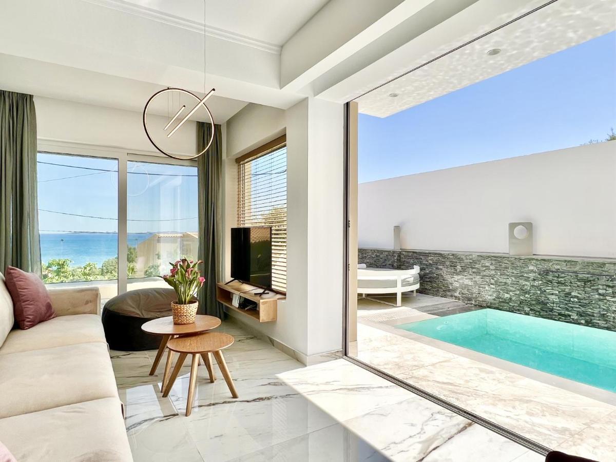 Luxury Villa Barbati Sun With Private Pool By Dadovillas Zewnętrze zdjęcie